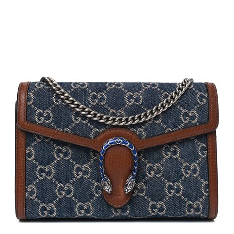 gucci dionysus wallet on chain denim|gucci wallet with chain strap.